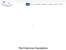 Tablet Screenshot of cinecaresfoundation.org